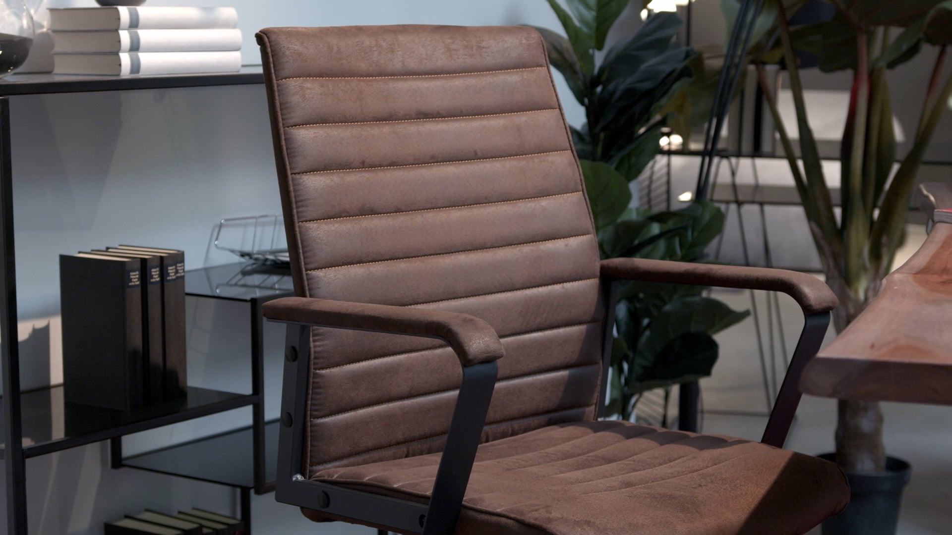 Chaise de bureau haute contemporaine marron - Labora - Kare Design