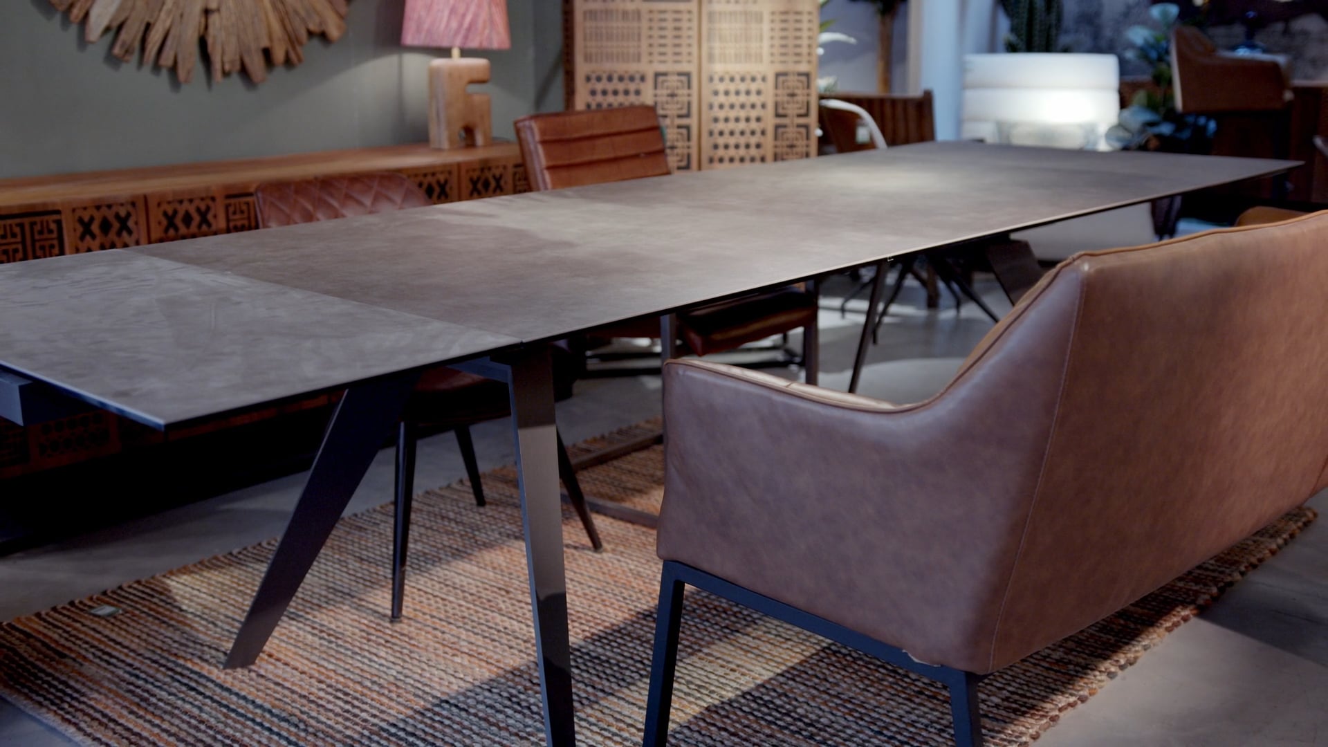 Extension Table Amsterdam Dark 200 45 45 x100cm KARE Latvia