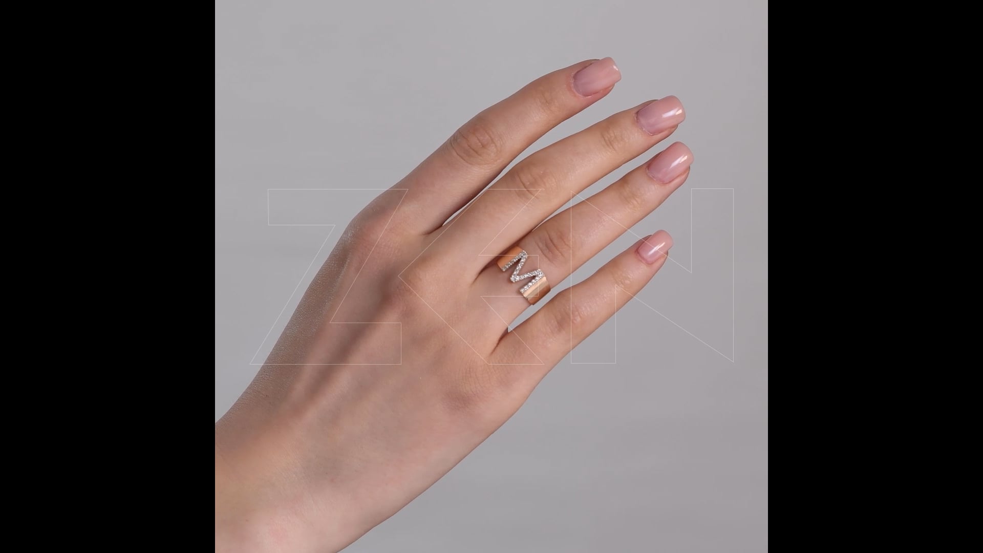 0.21 ct. Buchstabe M Ring 3001419334 Zen Diamond