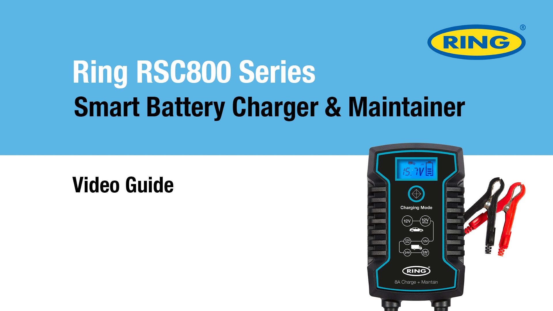 Ring RESC404 6V 12V 4A Chargeur de Batterie intelligent