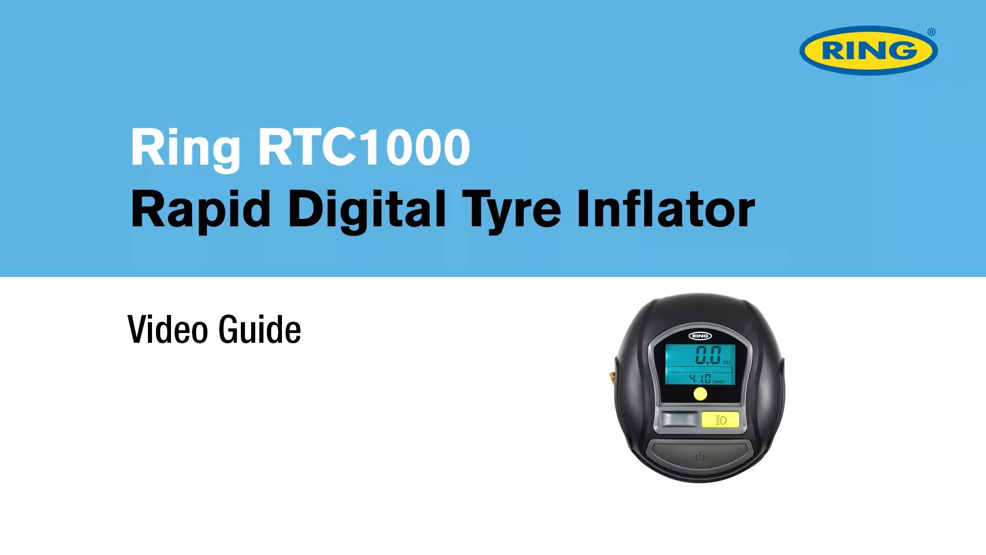 Ring tyre store inflator rtc1000