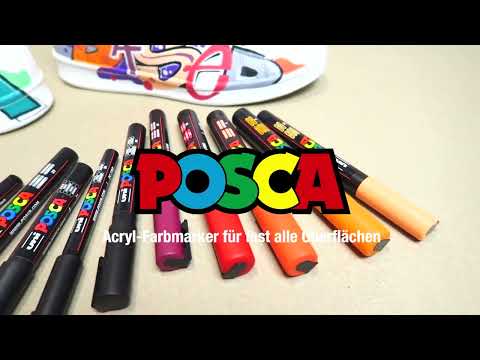 POSCA PC-1MC/5M/8K set de marqueurs peinture (3 pièces) - blanc Posca