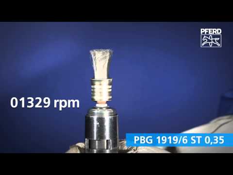 Brosse pinceau SINGLETWIST INOX-TOTAL torsadée PBGSIT Ø 10 mm, tige Ø 6 mm, fil d’acier inoxydable Ø 0,35 Youtube