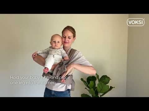 Babytragen, VOKSI, Beige – Produktvideo: zeigt das Produkt in Anwendung