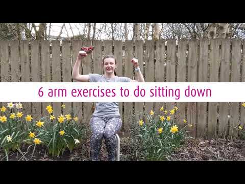 How can I tone my arms while sitting?