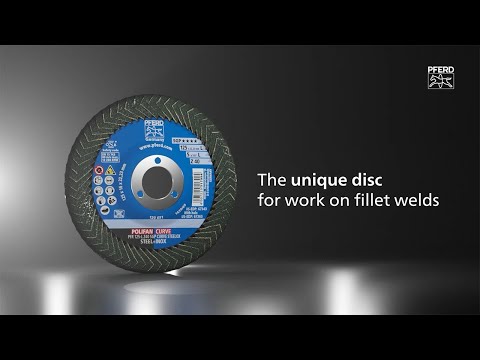 POLIFAN CURVE flap disc PFR 115x22.23 mm width L Z40 SGP STEELOX for steel/stainless steel Youtube