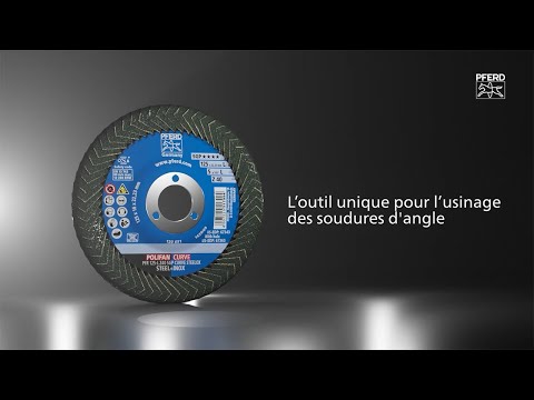 Disque à lamelles POLIFAN CURVE PFR 125x22,23 mm, largeur M Z40 SGP STEELOX pour acier/acier inoxydable (10) Youtube