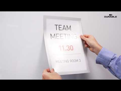 10 cornici magnetiche per display A4, adesivo con logo, cornice per