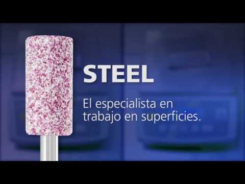 Punta de desbaste STEEL esfera Ø 32x32 mm mango Ø 6 mm A46 para acero y acero de fundición Youtube