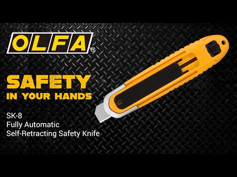 Olfa Utility Knife, Self-Retracting Safety 9048/SK-4