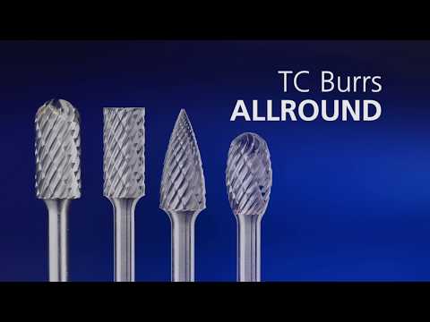 Tungsten carbide high-performance burr ALLROUND pointed tree SPG dia. 10x20mm shank dia. 6mm universal coarse Youtube