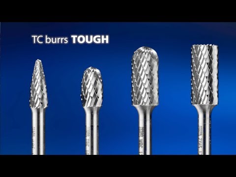 Tungsten carbide high-performance burr TOUGH tree shape with radius end RBF dia. 10x20 mm shank dia. 6 mm impact-resistant Youtube