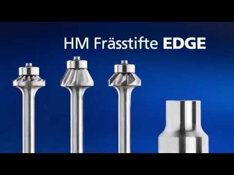 Hartmetall Frässtift EDGE Kegelsenk KSJ 45° Ø 16x03 mm Schaft-Ø 6 mm Kantenbearbeitung Youtube