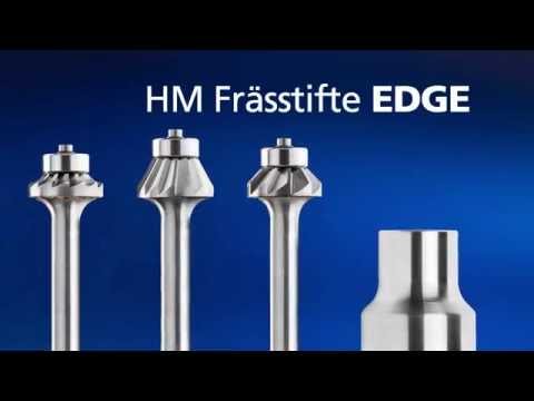 Hartmetall Frässtift EDGE ALU Kegel KSJ 30° Ø 16x05 mm Schaft-Ø 6 mm Kantenbearbeitung Alu Youtube