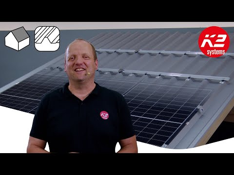 Mounting K2 BasicRail on trapezoidal sheet metal - K2 Systems