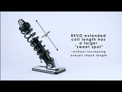 Legend LEG-1310-0959 REVO-A Series 13 Adjustable Rear Shock Absorbers  Black for Touring 99-Up - Legend Air Suspension
