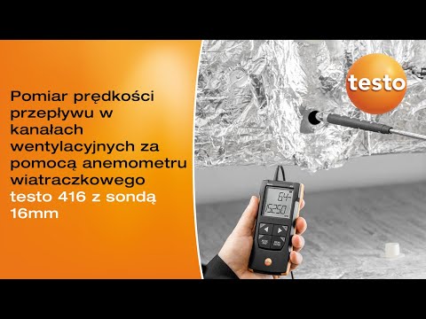 Testo 416- anemometr wiatraczkowy