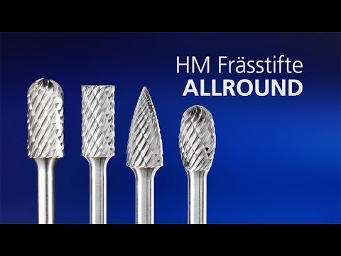 Hartmetall Hochleistungsfrässtift ALLROUND Spitzkegel SKM Ø 10x20mm Schaft-Ø 6mm universal grob Youtube