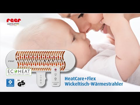 Heizstrahler, reer, Weiß – Produktvideo: zeigt das Produkt in Anwendung