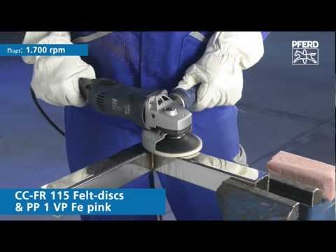 Dischi in feltro COMBICLICK CC-FR Ø 125 mm per pre-lucidatura e lucidatura a specchio con smerigliatrice angolare (2) Youtube