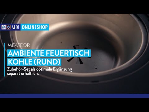 Ambiente-Feuertisch rund, Kohle