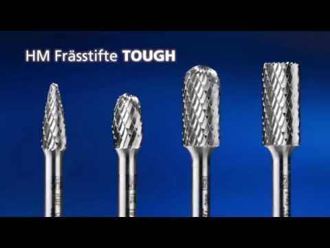 Hartmetall Hochleistungsfrässtift Set TOUGH 5-tlg. Ø 12mm Schaft-Ø 6mm schlagfest Youtube