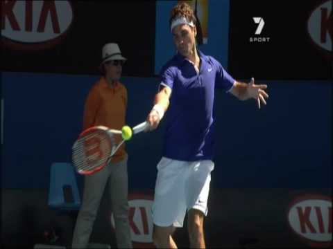 Vorhand Mit Power Am Beispiel Federer Tennis Video