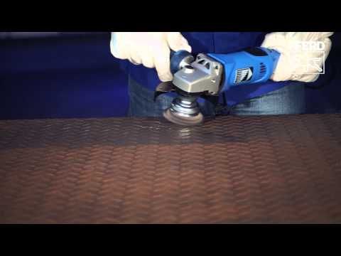 Cup brush knotted TBG dia. 65 mm M14 stainless steel diamond wire dia. 0.50 mm grit 270 Youtube