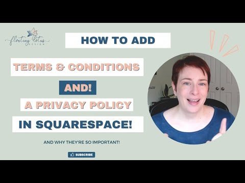 How to Add Terms &amp; Conditions and Privacy Policy Pages to Your 