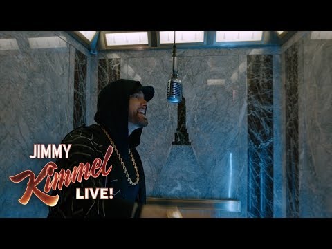 Eminem Performt Venom Auf Dem Empire State Building