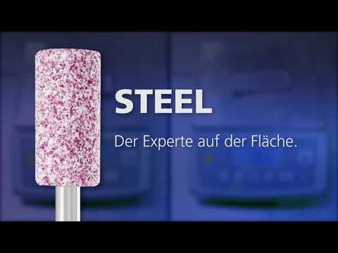 STEEL Schleifstift Zylinder Ø 50x25 mm Schaft-Ø 8 mm A24 für Stahl- und Stahlguss Youtube