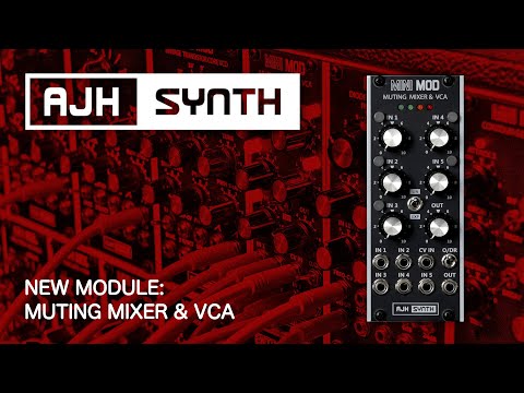 AJH Synth - MiniMod Muting Mixer & VCA | Mixers | Mixers, VCAs 