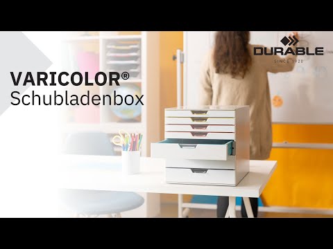 Durable Briefablagen Set Varicolor - 2 Stapelbare Ablagefächer Rot/anthrazit