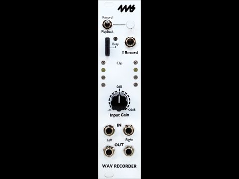 4ms WAV Recorder | Samplers & Audio Players | Sound Sources 