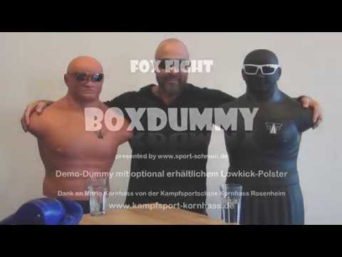 FOX-FIGHT Hank Box Dummy Boxdummy Standboxsack Boxpuppe Höhenverstellbar 160-182 