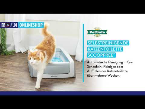 Selbstreinigende Katzentoilette mit Haube