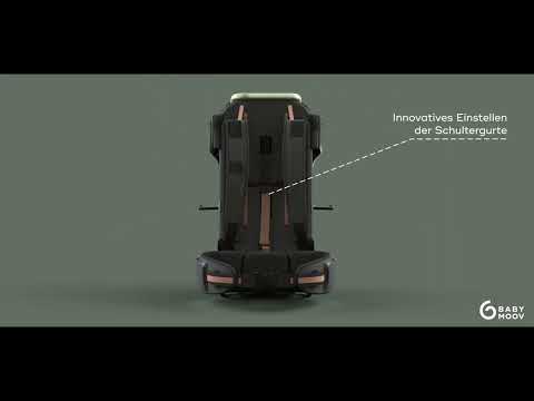Rückentragen, babymoov, Grün – Produktvideo: zeigt das Produkt in Anwendung
