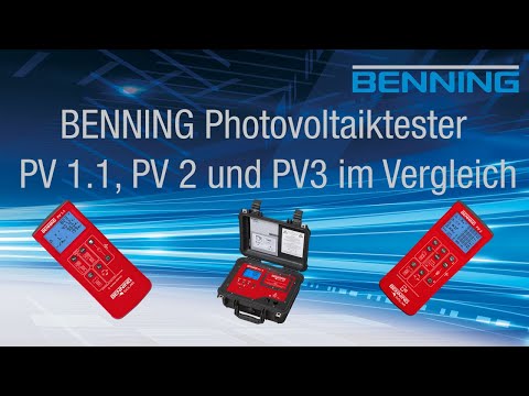 Photovoltaik-Installationstester BENNING PV 1-1 