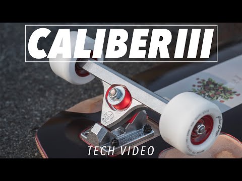 Caliber III Trucks 158mm 44° Raked Longboard Achse Black | Just