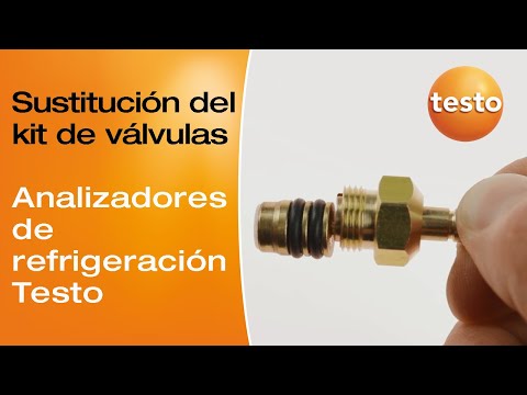 Video kit substitución de válvulas Testo para analizadores de refrigeración