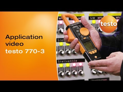 testo 770-3 RMS clamp meter with Bluetooth