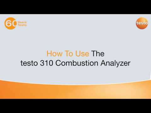 Testo 310 Residential Combustion Analyzer Kit 0563 3100 O2, Co